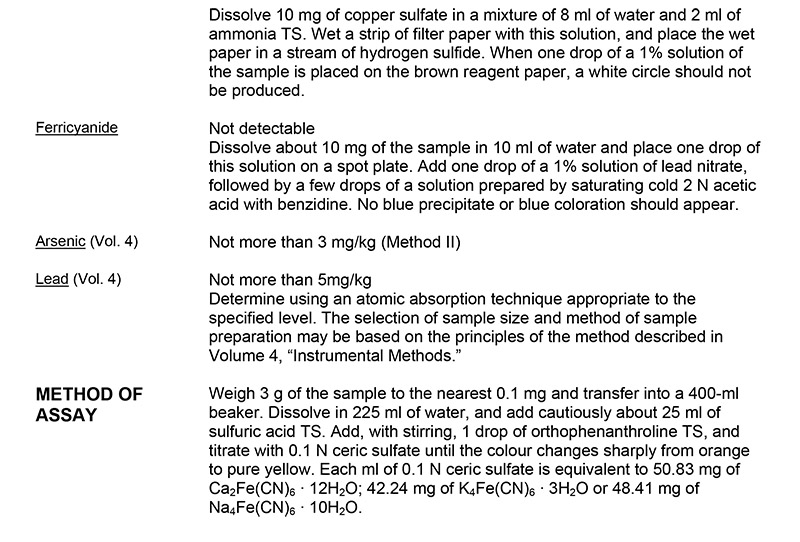 FAO.WHO - JECFA 添加剂规格：亚铁氰化钙、钾和钠（Additive-190） 2.jpg